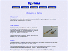 Tablet Screenshot of oprima.co.uk
